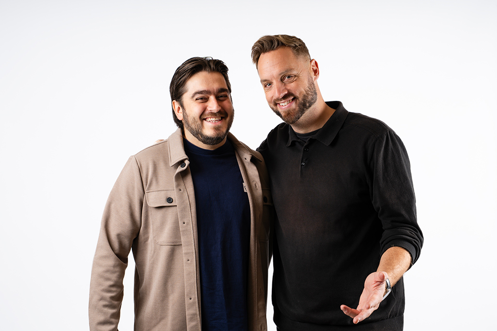 Robin Paulsson & Tomas Kaminski studioporträtt i Skåne